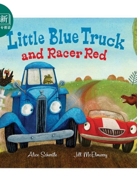 蓝色小卡车与红色小跑车 Little Blue Truck and Racer Red 英文原版 儿童绘本 图画故事书 亲子读物 进口童书 又日新