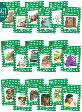 预售 Jolly Phonics Readers Level 3 Complete Set 快乐自然拼读读物绿色等级18本套装 3级 英文原版英语分级读物 又日新