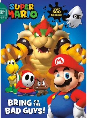 Super Mario Bring on the Bad Guys! (Nintendo) 任天堂超级马里奥的坏人书 英文原版进口图书儿童绘本卡通动画 又日新