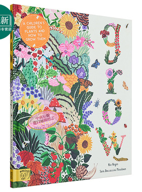预售 植物绘本 Sara Boccaccini Meadows 手绘生长画册 Grow 英文原版 进口图书 儿童绘本 园艺种植图画书 7-10岁 又日新