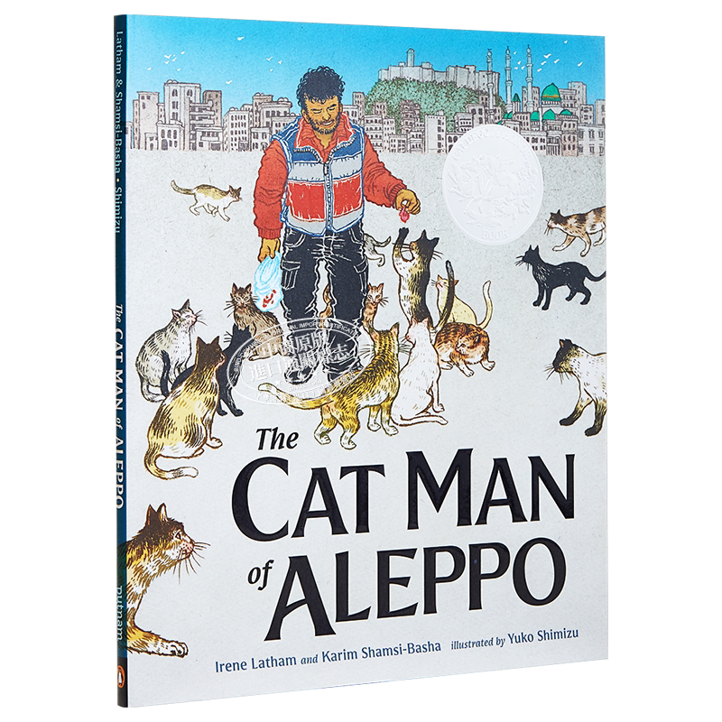 2021年凯迪克银奖 阿勒颇的养猫人 The Cat Man of Aleppo 凯迪克获奖作品 儿童亲子故事绘本 精装 英文原版
