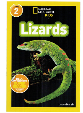 预售 英文原版 National Geographic Readers Lizards 美国国家地理 蜥蜴  又日新