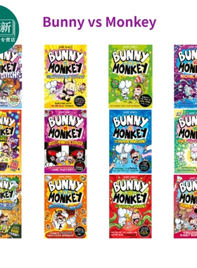 兔子大战猴子系列Bunny vs Monkey 英文原版 儿童漫画故事书 幽默搞笑故事集 进口童书 7-9岁英语读物 Jamie Smart 又日新