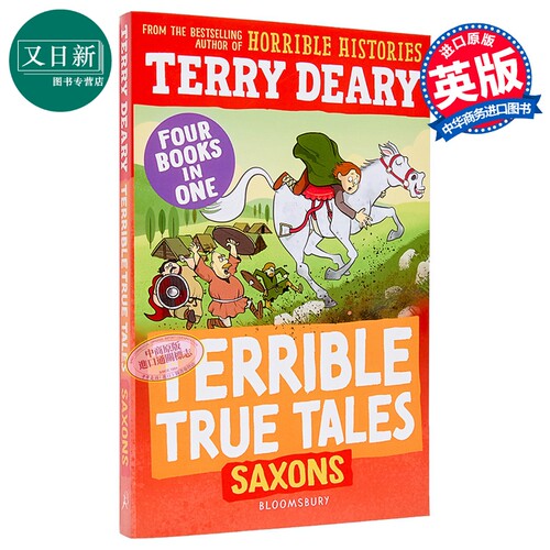 糟糕又真实的故事 萨克逊人 Terrible True Tales Saxons 历史故事集 英文原版小初文学 可怕的历史Terry Deary  又日新