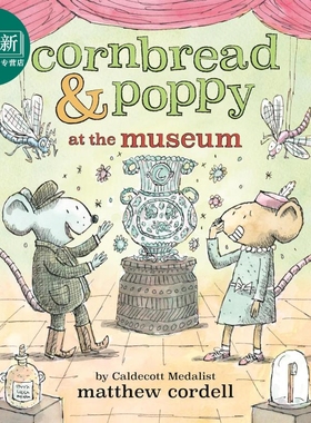 面包鼠与波波鼠3 Cornbread & Pop p  at the Museum英文原版 儿童绘本 动物故事图画书 进口读物4-8岁 友谊故事 又日新