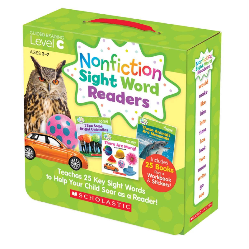 学乐高频词百科读物C级 Nonfiction Sight Word Level C 亲子英语 视觉单词 卡片 低幼童书 学乐 英文原版