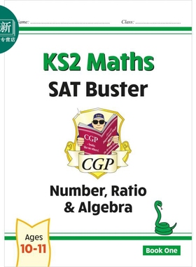 英国原版CGP New KS2 Maths SAT Buster: Number, Ratio & Algebra - Book 1 又日新