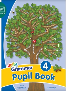 快乐语法4 学生用书 手写体字母 英式英语版 Jolly Grammar 4 Pupil Book In Precursive Letters 英文原版进口 又日新