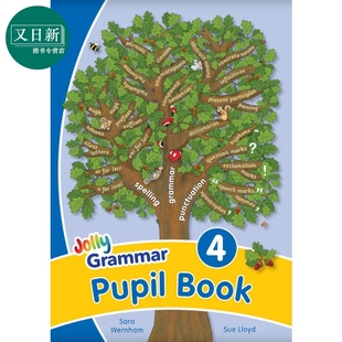 Letters 手写体字母 Jolly 英语版 快乐语法4 Precursive 英文原版 英式 Book Pupil 又日新 进口 Grammar 学生用书