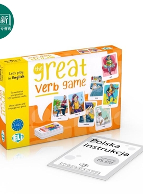THE GREAT VERB GAME New edition 伟大的动词游戏 英文原版 中小学英语教辅教材工具书 ELI LANGUAGE GAMES 又日新
