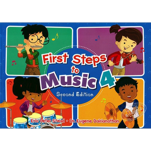 新加坡原版小学音乐启蒙乐理知识基础少儿综合音乐素养五线谱认知音乐感知视唱练耳教材First Steps To Music Textbook 4 含?