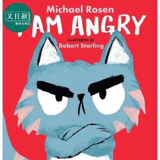 预售 罗森爷爷 Michael Rosen I Am Angry 我很生气 押韵儿童图画书 亲子故事绘本 英文原版 儿童情绪管理绘本 4-7岁
