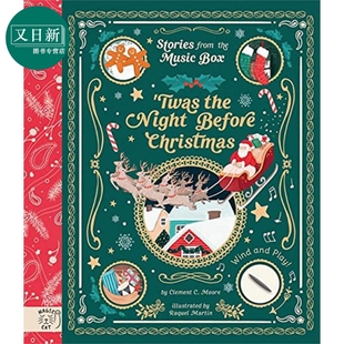 英文绘本音乐盒的故事圣诞前夕 Stories from the Music Box Twas the Night Before Christmas 儿童小初文学 又日新