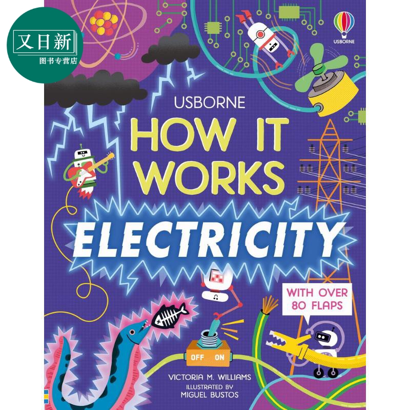 How It Works: Electricity电是如何工作的英文原版进口图书儿童科普绘本知识百科图书精装纸板童书儿童读物又日新