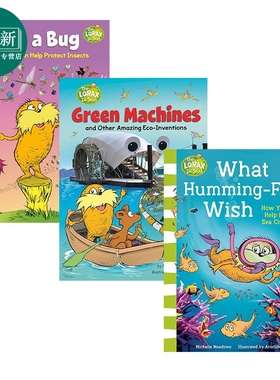 Dr Seusss The Lorax Books 英文原版苏斯博士非小说类儿童生态知识科普图书3册What Humming Fish Wish Hug a Bug 又日新