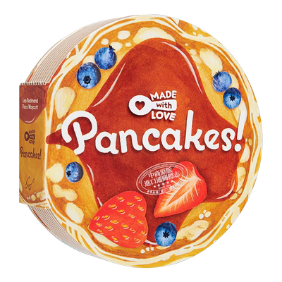 Made With Love: Pancakes!  异形书：好味的班戟 英文原版 进口原版 0岁到3岁 食谱 烹饪 儿童纸板书 Lea Redmond 美食主题