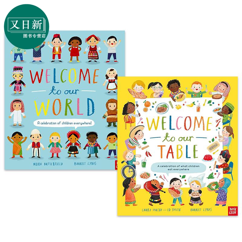 英文原版人文知识儿童绘本2册套装 欢迎来到我们的餐桌世界 Welcome to Our Table World  进口图书 百科图画书 又日新 书籍/杂志/报纸 儿童读物原版书 原图主图