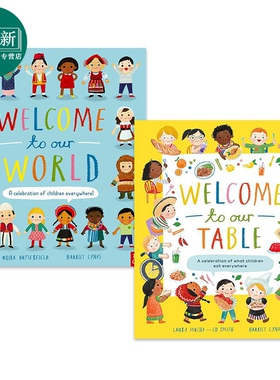 英文原版人文知识儿童绘本2册套装 欢迎来到我们的餐桌世界 Welcome to Our Table World  进口图书 百科图画书 又日新