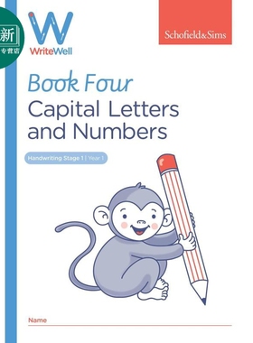 英国S&S教辅WriteWell 4: Capital Letters and Numbers 书写训练 4: 大写字母和数字 5-6岁 英文原版   又日新