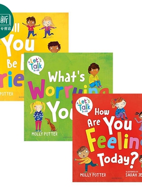 A Lets Talk 多样的生活英文情绪管理绘本3册 Will You Be My Friend Are You Feeling Today Whats Worrying You 又日新