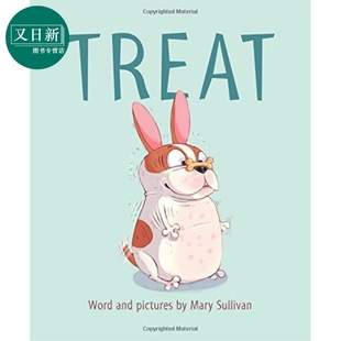 Mary Treat Sullivan 搞笑趣味故事圖畫書 小鎮上新來 親子兒童繪本 小狗 進口圖書 7歲 英文原版