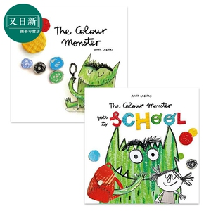 Anna Llenas 有颜色的小怪兽系列绘本2册套装 The Colour Monster 亲子故事 情绪管理 友情情商启蒙 5岁 英文原版 又日新