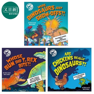 Just 英文原版 Whose 知识科普绘本 Dinosaur Did Dinosaurs Show Bite 恐龙科学系列3册 Rex 又日新 Offs Bum Science