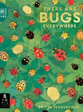 Britta Teckentrup There are Bugs Everywhere 四周的瓢虫 英文原版进口图书 非小说类儿童绘本 动物知识百科普