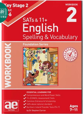 KS2 Spelling & Vocabulary Workbook 2 Foundation Level KS2拼写与词汇练习册2 基础水平英文原版含答案 又日新