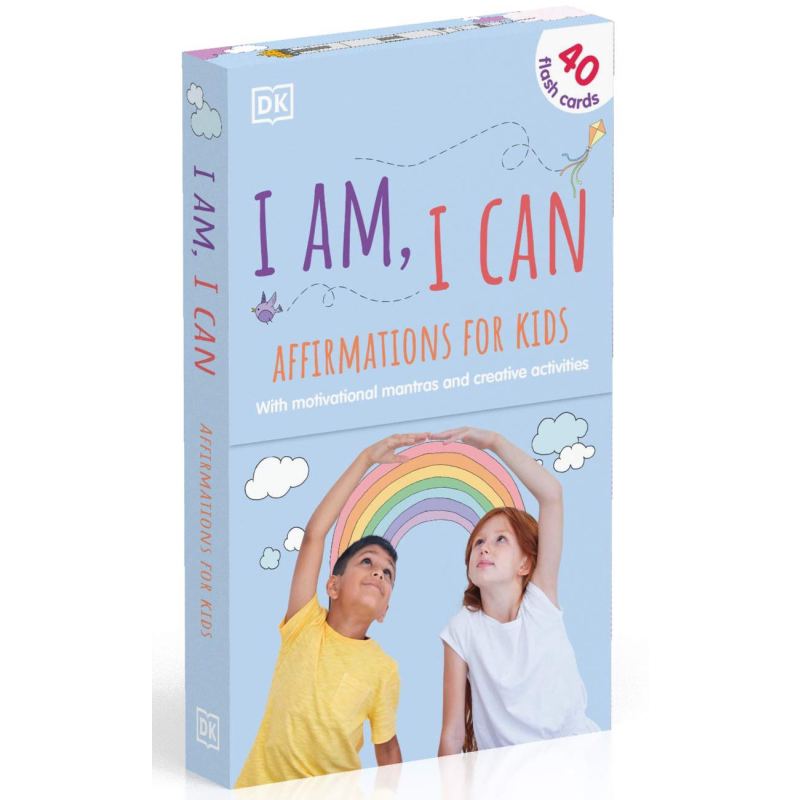 DK儿童激励语I Am I Can Affirmations Cards for Kids英文原版 励志故事卡 儿童性格培养 进口 卡片读物  又日新