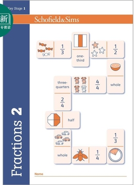 Fractions Decimals & Percentages 2 英国Schofield小学教辅 分数小数和百分比 2年级 英文原版幼小数学学习教辅 又日新