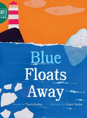 小冰山的旅程 Blue Floats Away 英文原版 儿童科普绘本 知识百科图画故事书 精装进口儿童读物4-8岁 水循环故事 又日新