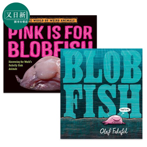 Blobfish 水滴鱼主题童书2册套装 Pink Is for Blobfish 动物摄影书绘本Olaf Falafel Jess Keating 英文原版进口 又日新