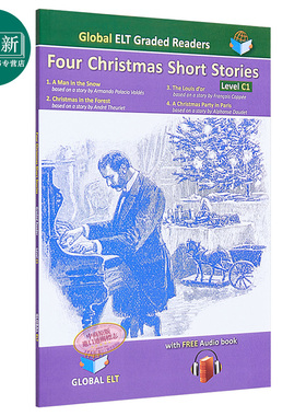 Four Christmas Stories 四个圣诞故事 英文小说 分级读物C1级 儿童文学 Global ELT Graded Reader 配在线音频不含CD