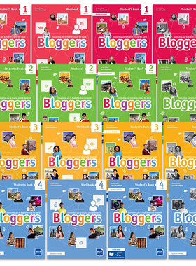 博客Bloggers 青少儿英语四级系列 学生用书练习册教师用书可选 Bloggers 1234级 CEFR A1 A2 B1 英文原版 进口教材教辅图书