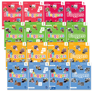 博客Bloggers 学生用书练习册教师用书可选 青少儿英语四级系列 CEFR Bloggers 1234级 进口教材教辅图书 英文原版