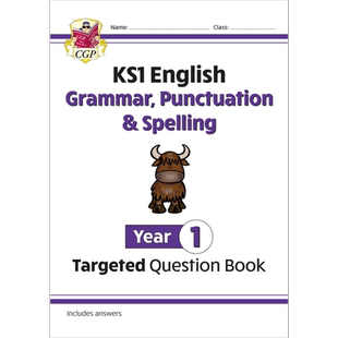 英国CGP KS1 English Targeted Question Book: Grammar, Punctuation & Spelling - Year 1 又日新