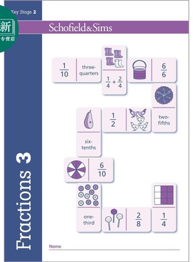 Fractions Decimals & Percentages 3 英国Schofield小学教辅 分数小数百分比 3年级 英文原版幼小数学学习教辅  又日新