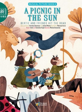 Marianne Ferrer A Picnic in the Sun Bertie Hit the Road 阳光下的野餐 英文原版进口图书 儿童绘本故事图画书 又日新