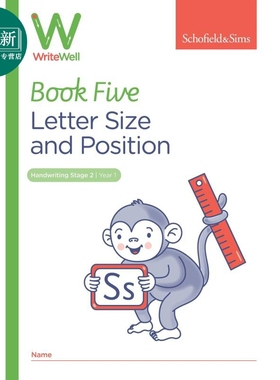 英国S&S教辅 WriteWell 5: Letter Size and Position 书写训练 5: 字母大小和位置 5-6岁 英文原版 英语单词练习 又日新