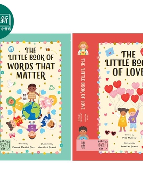 Annelies Draws 2册 The Little Book of Love宠爱小书 The Little Book of Words that Matter词汇小书 英文原版 又日新