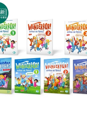 德语少儿教材 预备级 1级 2级 3级 学生书练习册合集 Wunderbar pre-A1-1-3 ELI Publishing Group 德文教材课本 又日新