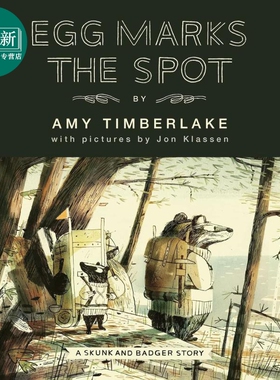 臭鼬与獾 蛋的标记地点 Skunk & Badger Egg Marks the Spot 英文原版 儿童绘本 动物冒险故事书 进口童书 精装 又日新