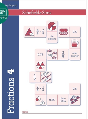 Fractions Decimals & Percentages 4 英国Schofield小学教辅 分数小数和百分比 4年级 英文原版幼小数学学习教辅 又日新