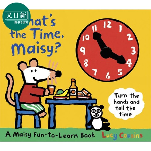 预售 小鼠波波学时间 Whats the Time Maisy 低幼儿童绘本 英文原版 认识时间 Lucy Cousins 又日新