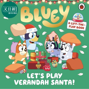 Verandah 小蓝狗布鲁伊 预售 Santa 进口 Bluey 圣诞节主题儿童绘本纸板书 与圣诞老人一起欢快 又日新 Let 英文原版 Play