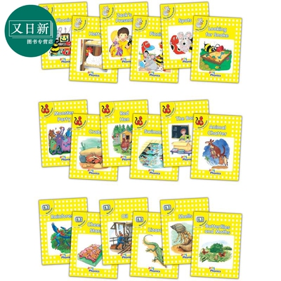 Jolly Phonics Readers Level 2 Complete Set 快乐自然拼读读物黄色等级18本套装 2级 英文原版英语分级读物 又日新