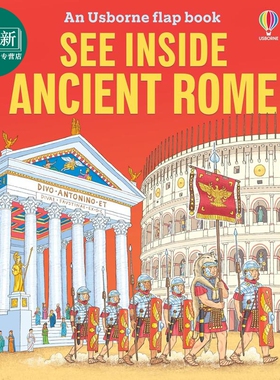 尤斯伯恩看里面揭秘系列 古罗马 See Inside Ancient Rome 英文原版 儿童科普绘本 纸板书翻书 进口童书 6岁以上 又日新