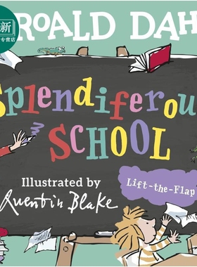 罗尔德达尔 辉煌的学校 翻页书 Roald Dahl Splendiferous School 英文原版 儿童纸板书绘本 图画故事书 进口童书 又日新