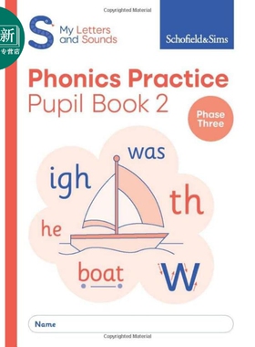 My Letters and Sounds Phonics Practice Book 2 Phase 3 我的字母和声音 自然拼读练习册2 英文原版有答案 4-5岁 又日新
